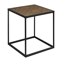Walker Edison Powder Coated Square End Table