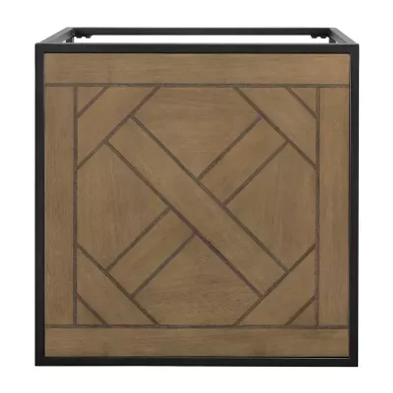 Walker Edison Powder Coated Square End Table