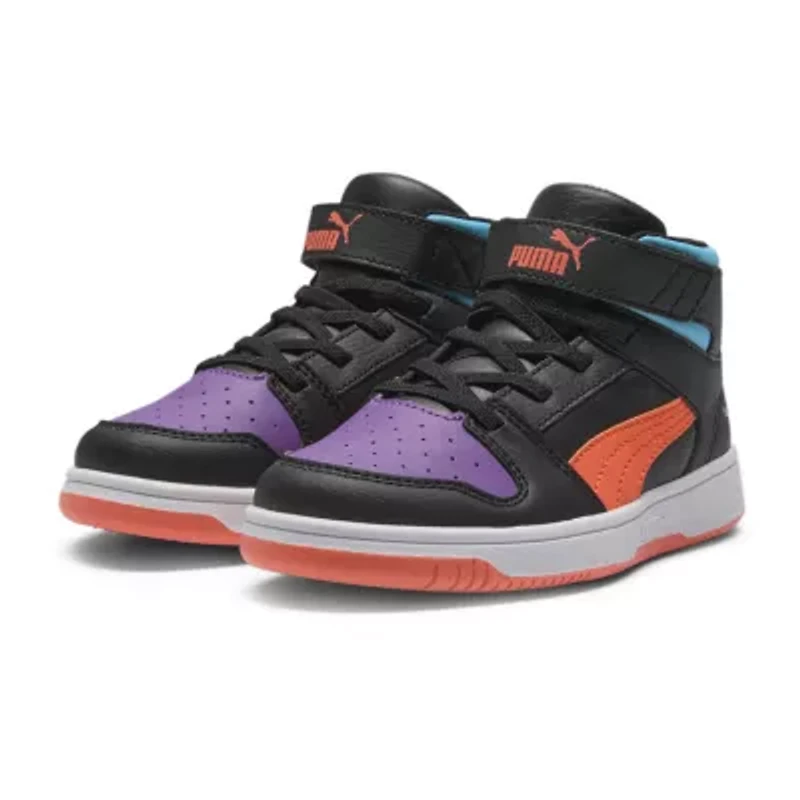 PUMA Rebound Layup Little Kid Girls Basketball Shoes