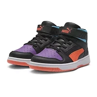 PUMA Rebound Layup Little Kid Girls Basketball Shoes
