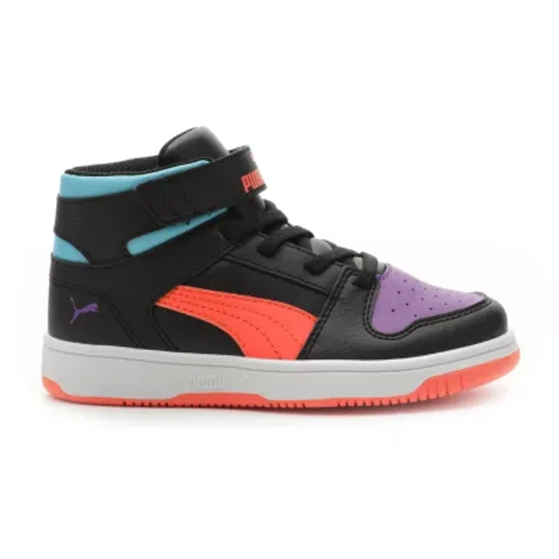 PUMA Rebound Layup Little Kid Girls Basketball Shoes