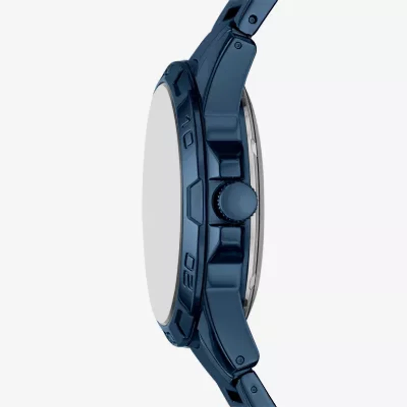 Relic By Fossil Mens Automatic Blue Stainless Steel Bracelet Watch Zr16032