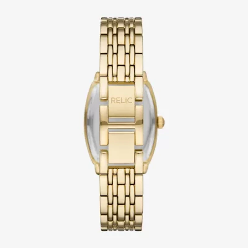 Relic By Fossil Mens Gold Tone Bracelet Watch Zr34658