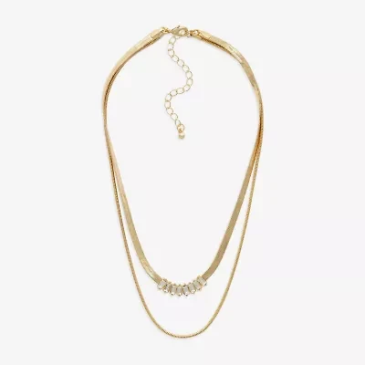 Mixit Womens 16 1/2 Inch Strand Necklace