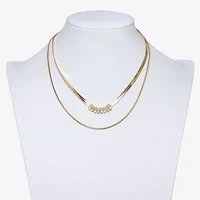 Mixit Womens 16 1/2 Inch Strand Necklace