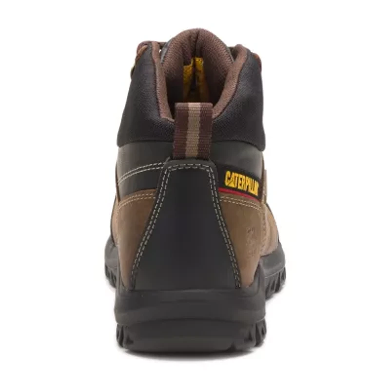 CAT Mens Threshold Waterproof Slip Resistant Steel Toe Work Boots