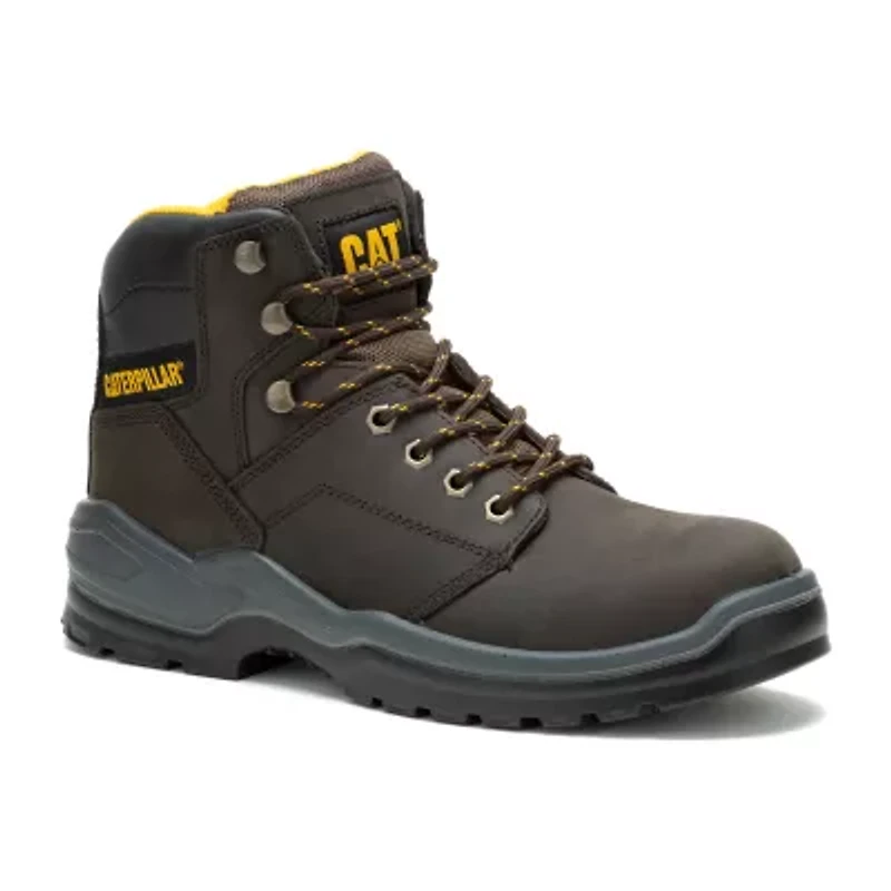 CAT Mens Slip Resistant Striver Steel Toe Work Boots