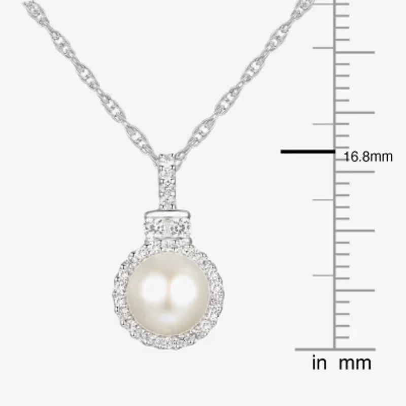 Womens Dyed White Cultured Freshwater Pearl Sterling Silver 2-pc. Jewelry Set