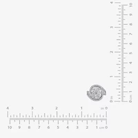 Diamond Blossom (G / Si2) Womens 2 CT. T.W. Lab Grown White 10K Gold Cluster Side Stone Cocktail Ring