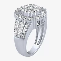 Diamond Blossom (G / Si2) Womens 2 CT. T.W. Lab Grown White 10K Gold Round Cocktail Ring