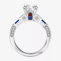 Star Wars Fine Jewelry "R2-D2" Womens 1 7/8 CT. T.W. Lab Grown White Diamond 14K Gold Round Side Stone Engagement Ring