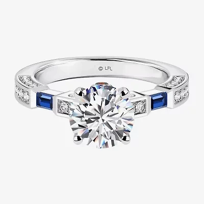Star Wars Fine Jewelry "R2-D2" Womens 1 7/8 CT. T.W. Lab Grown White Diamond 14K Gold Round Side Stone Engagement Ring