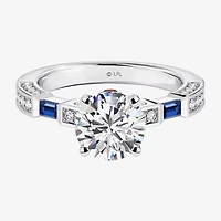 Star Wars Fine Jewelry "R2-D2" Womens 1 7/8 CT. T.W. Lab Grown White Diamond 14K Gold Round Side Stone Engagement Ring