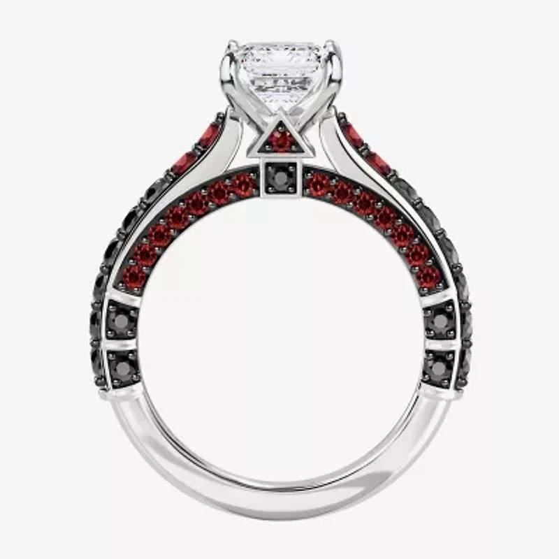 Star Wars Fine Jewelry Darth Vadar" (F / Si2)" Womens 1 1/2 CT. T.W. Lab Grown White Diamond 14K Gold Side Stone Engagement Ring