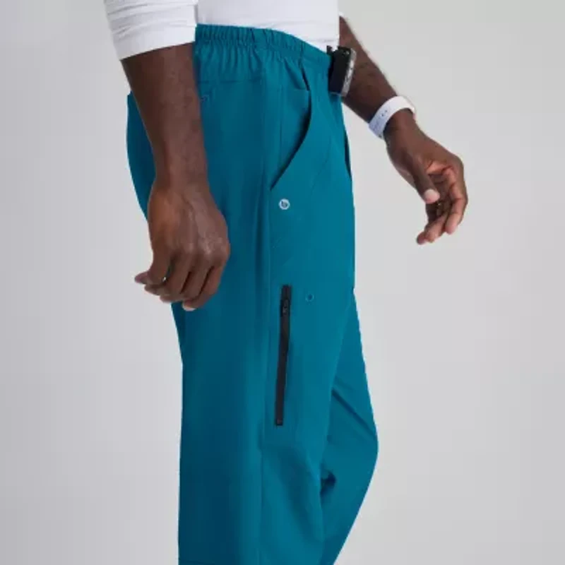 Barco One 0217 Amplify 7-Pocket Zip-Fly Mens Tag Free Stretch Fabric Moisture Wicking Scrub Pant