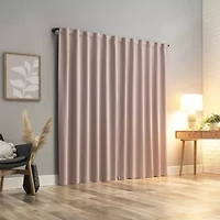 Sun Zero Aria Magnetic Closure Back Tab 100% Blackout Set of 2 Curtain Panel
