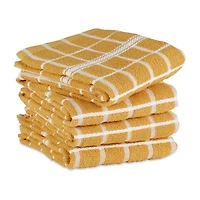 Design Imports Windowpane 4-pc. Terry Dish Cloth Set