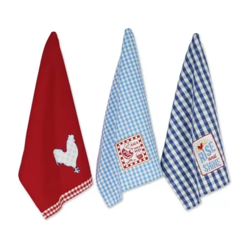 Design Imports Rise and Shine 3-pc. Dish Cloth Set