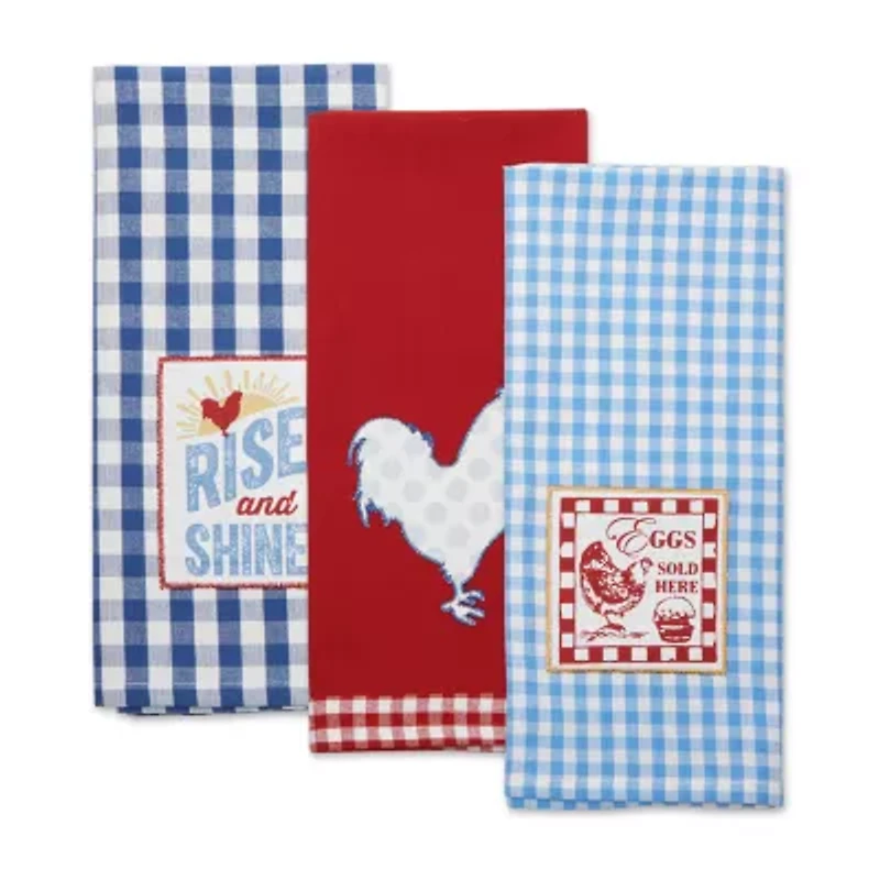Design Imports Rise and Shine 3-pc. Dish Cloth Set