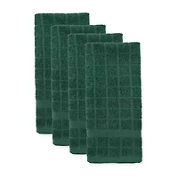 Design Imports Windowpane 4-pc. Terry Dish Cloth Set