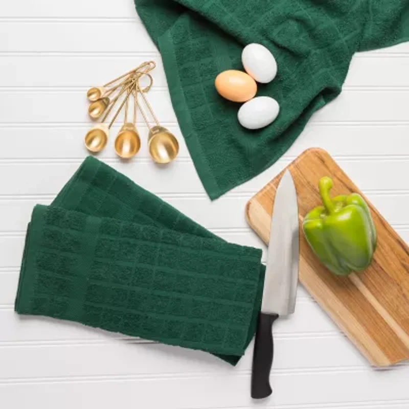 Design Imports Windowpane 4-pc. Terry Dish Cloth Set