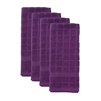 Design Imports Windowpane 4-pc. Terry Dish Cloth Set