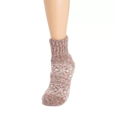 Muk Luks Chenille Cabin Womens 1 Pair Slipper Socks