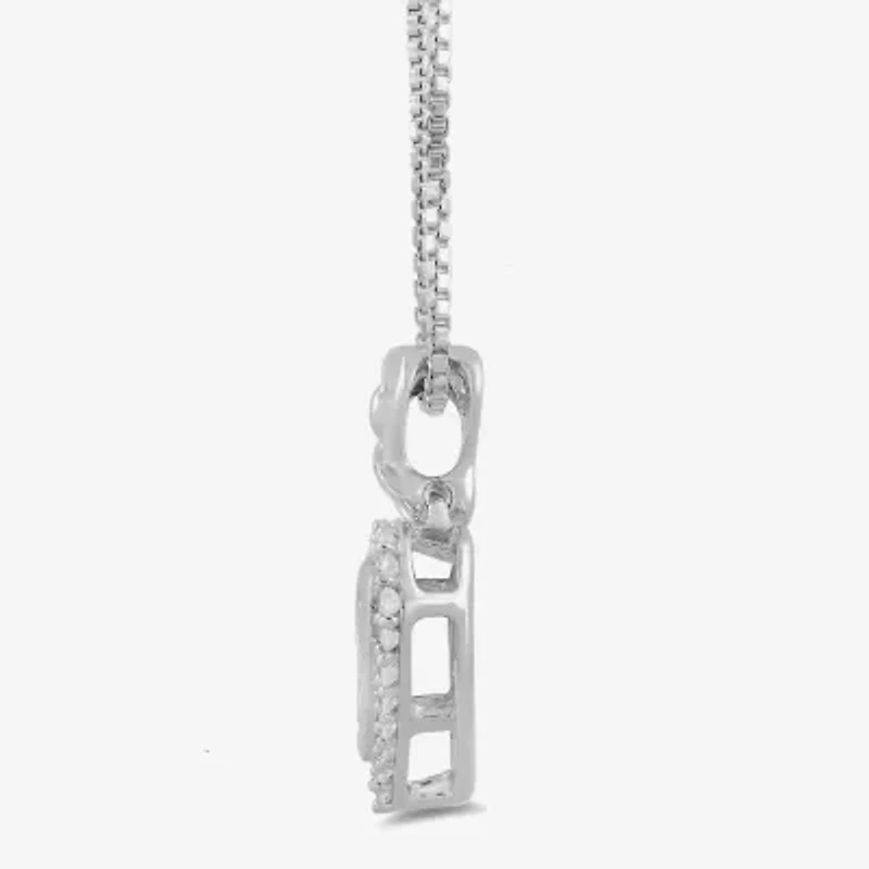 Hallmark Diamonds 1/7 CT.T.W. Natural Diamond Sterling SIlver Heart Pendant