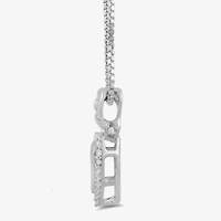 Hallmark Diamonds 1/7 CT.T.W. Natural Diamond Sterling SIlver Heart Pendant