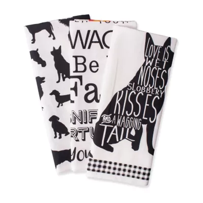 Design Imports Animal Print 3-pc. Dish Cloth Set