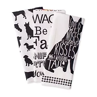 Design Imports Animal Print 3-pc. Dish Cloth Set