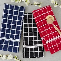 Design Imports Windowpane 4-pc. Terry Dish Cloth Set