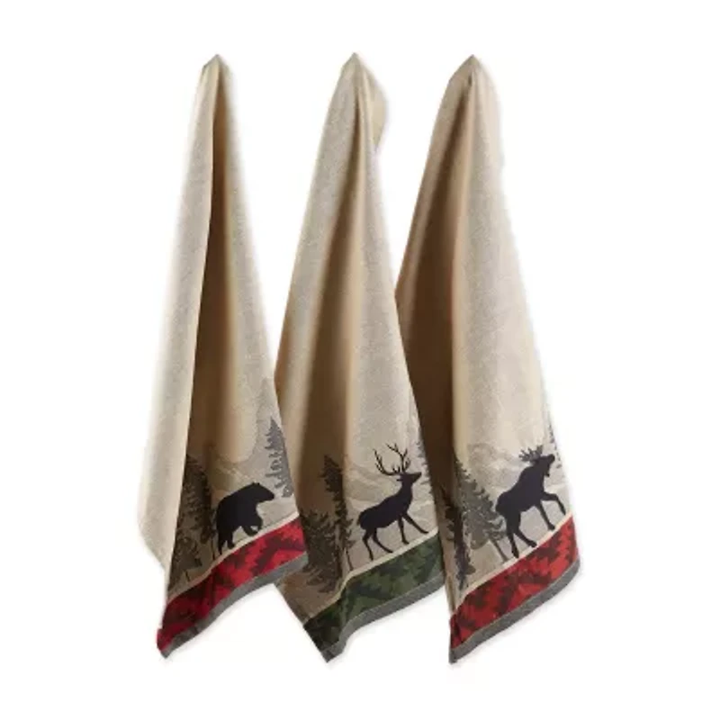 Design Imports Walk in the Woods 3-pc. Dish Cloth Set
