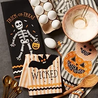 Design Imports Happy Halloween 3-pc. Dish Cloths