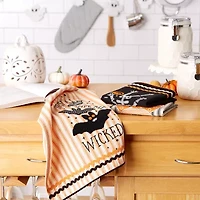 Design Imports Happy Halloween 3-pc. Dish Cloths