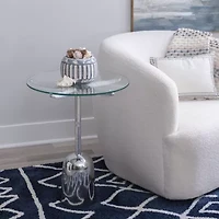 Sibley Glass End Table Side Table