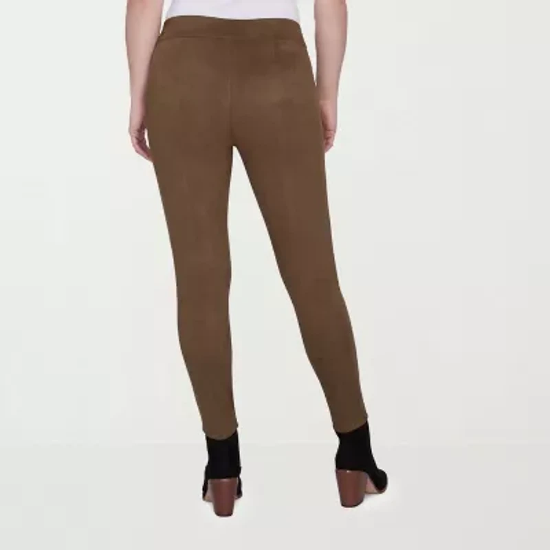 Hearts Of Palm Womens Straight Mid Rise Pull-On Pant