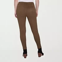 Hearts Of Palm Womens Straight Mid Rise Pull-On Pant