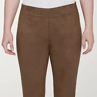 Hearts Of Palm Womens Straight Mid Rise Pull-On Pant