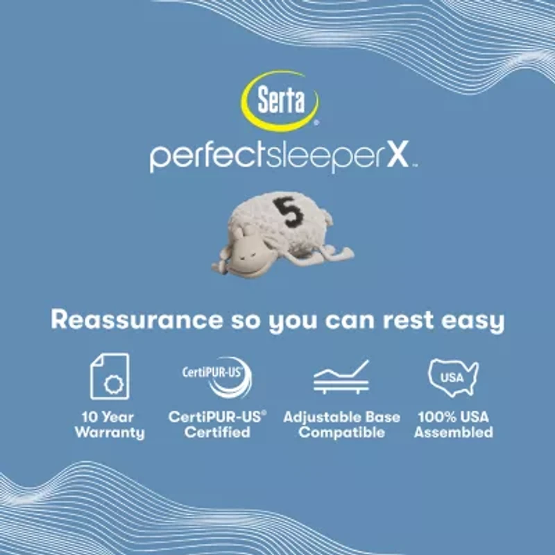 Serta® Quilted Perfect Sleeper X™ Hybrid Max 14.25" Medium Tight Top - Mattress + Box Spring