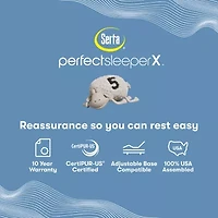 Serta® Quilted Perfect Sleeper X™ Hybrid Max 14.25" Medium Tight Top - Mattress + Box Spring