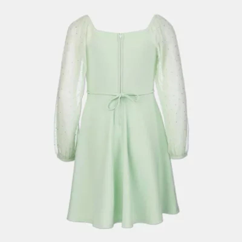 Speechless Big Kid Girls Long Sleeve Skater Dress