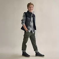 Thereabouts Little & Big Kid Boys Long Sleeve Regular Fit Flannel Shirt