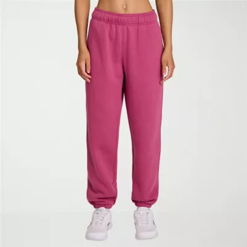 Reebok Womens High Rise Fleece Active Jogger Pant