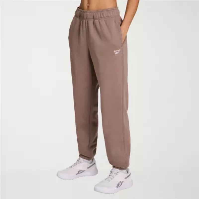 Reebok Womens High Rise Fleece Active Jogger Pant