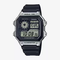 Casio Mens Digital Black Strap Watch Ae1200wh1cos