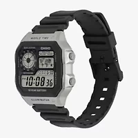 Casio Mens Digital Black Strap Watch Ae1200wh1cos