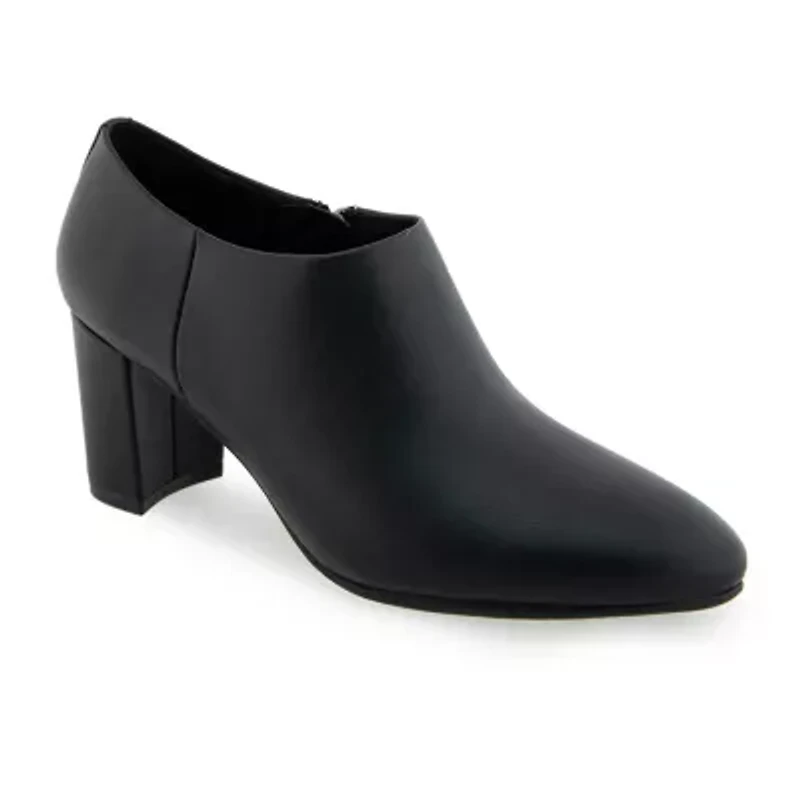 Aerosoles Womens Bree Block Heel Booties