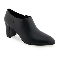 Aerosoles Womens Bree Block Heel Booties