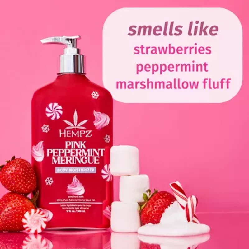 Hempz Pink Peppermint Meringue Body Moisturizer 17 Fl.Oz.